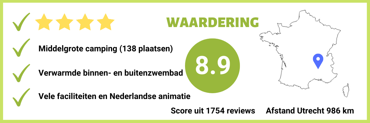 Doorreiscamping in de Drome met zwembad